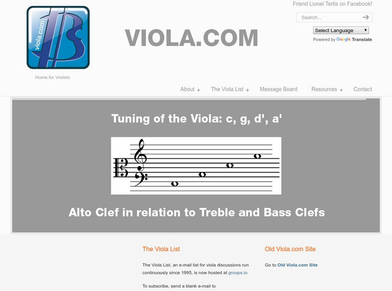 The Viola Web Site Website