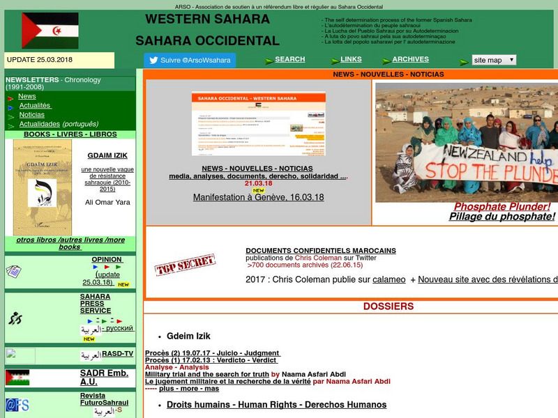 Western Sahara: Sahara Occidental Website Western Sahara: Sahara Occidental Website