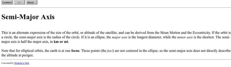 Semi Major Axis Handout