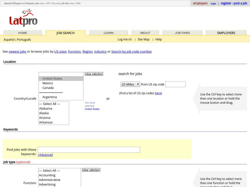 Lat Pro: Job Search Website Lat Pro: Job Search Website