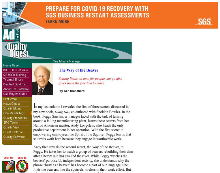 The Way of the Beaver Article