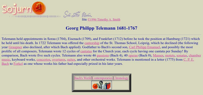 Northern Arizona University: Sojurn: Georg Philipp Telemann 1681 1767 Handout Northern Arizona University: Sojurn: Georg Philipp Telemann 1681 1767 Handout