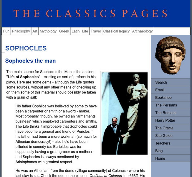 The Classic Pages: Sophocles the Man Website The Classic Pages: Sophocles the Man Website
