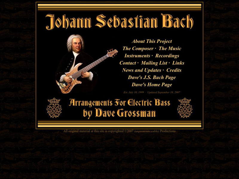 Bach Central Station Website Bach Central Station Website