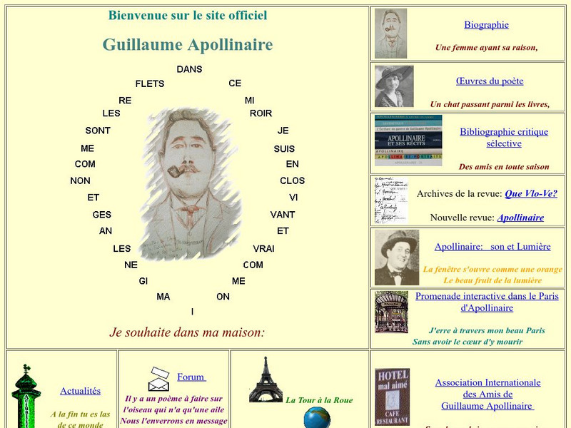 Site Officiel De Guillaume Apollinaire Website Site Officiel De Guillaume Apollinaire Website