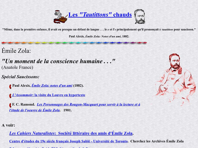 Michael Lastinger's Emile Zola Page Website Michael Lastinger's Emile Zola Page Website