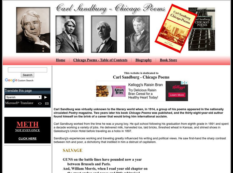 Carl Sandburg: Chicago Poems Unit Plan Carl Sandburg: Chicago Poems Unit Plan