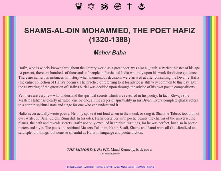 The Poet Hafiz (1320 1388) Website The Poet Hafiz (1320 1388) Website