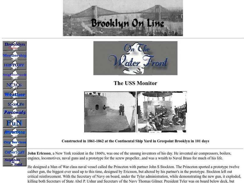 Brooklyn History: The Uss Monitor Construction Website Brooklyn History: The Uss Monitor Construction Website