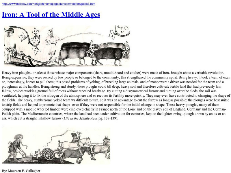 Millersville University: A Tool of the Middle Ages Website Millersville University: A Tool of the Middle Ages Website