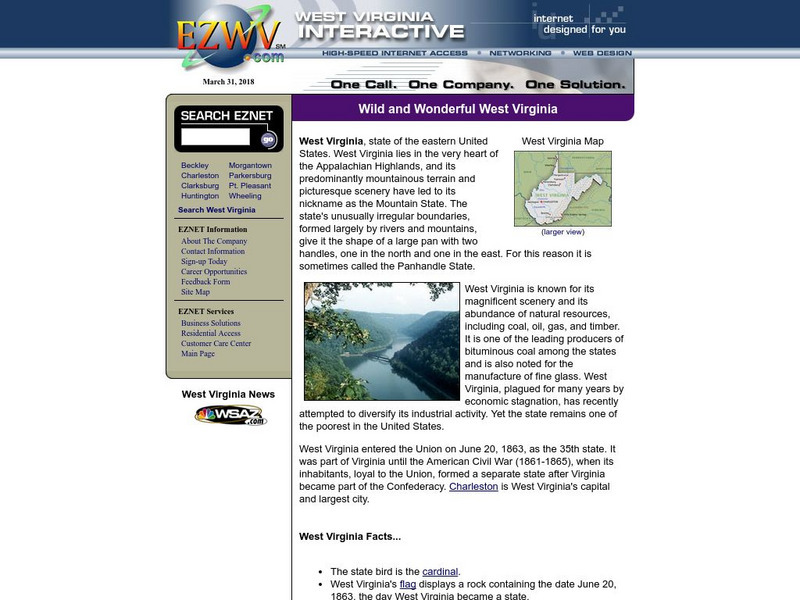 Eznet: West Virginia Handout Eznet: West Virginia Handout