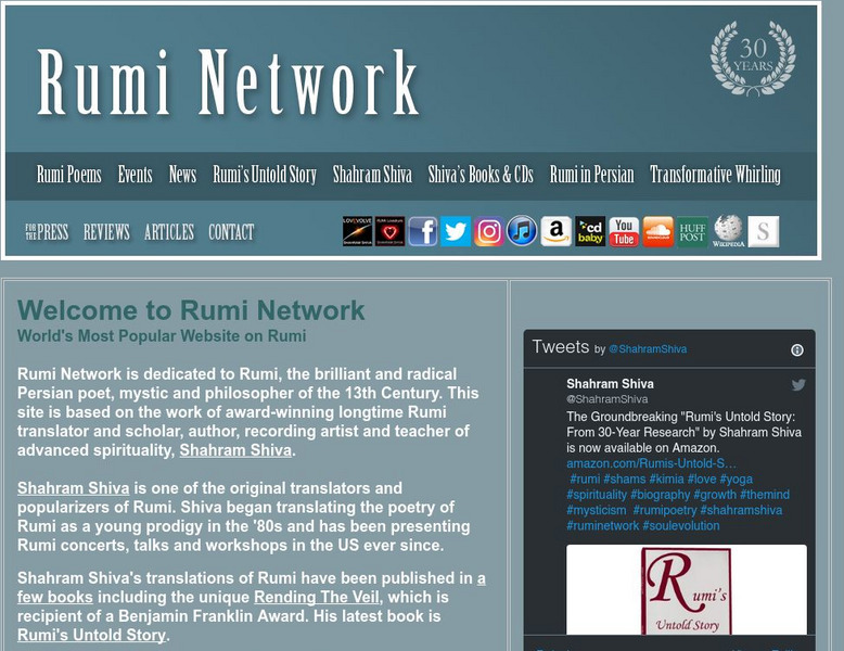Rumi by Shahram Shiva Activity Rumi by Shahram Shiva Activity