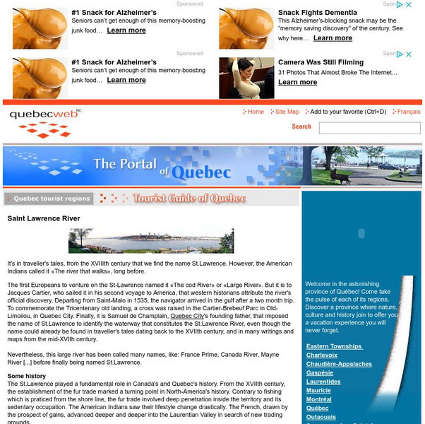 The St. Lawrence River Website The St. Lawrence River Website