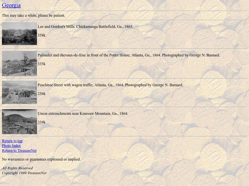 Treasure Net Image Collection: Georgia: Civil War Photos Primary