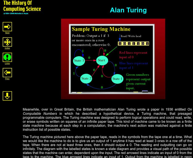 History of Computing Science: Alan Turing Article History of Computing Science: Alan Turing Article