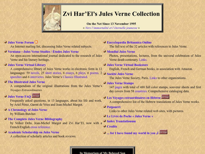 Zvi Har El: Jules Vern Collection Handout Zvi Har El: Jules Vern Collection Handout