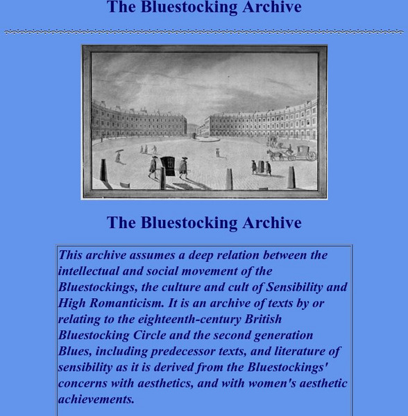 U Mass: The Bluestocking Archive Primary U Mass: The Bluestocking Archive Primary
