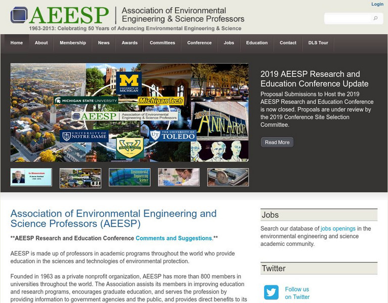 Association of Environmental and Science Professors Website Association of Environmental and Science Professors Website