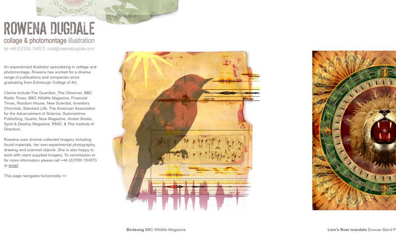 Rowena Dugdale: Collage & Photomontage Illustration Website Rowena Dugdale: Collage & Photomontage Illustration Website