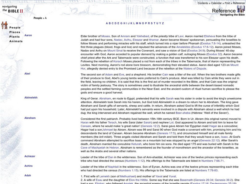 Navigating the Bible: Glossary Aa Al Handout