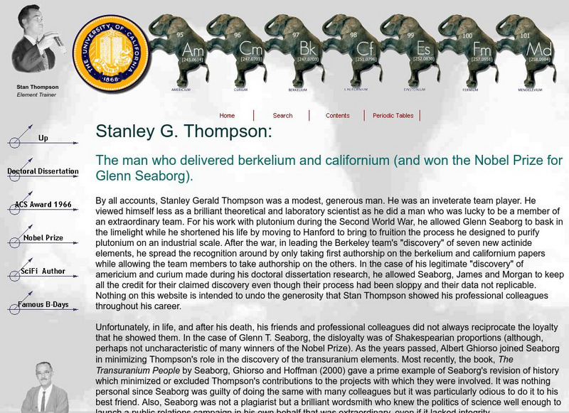 Contributors to Discoveries of the Actinide Series Handout Contributors to Discoveries of the Actinide Series Handout