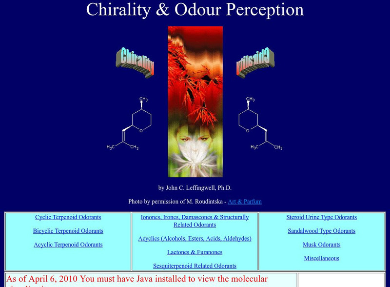 Leffingwell & Associates: Chirality & Odour Perception Primary