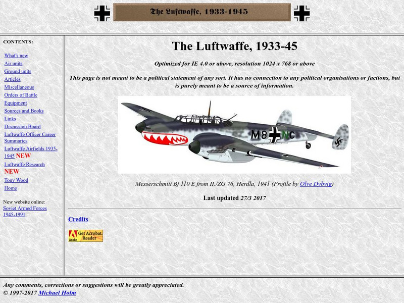 The Luftwaffe, 1933 1945 Website