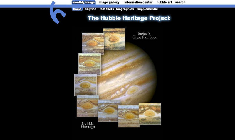 Hubble Heritage Project: Jupiter's Great Red Spot Links Graphic Hubble Heritage Project: Jupiter's Great Red Spot Links Graphic