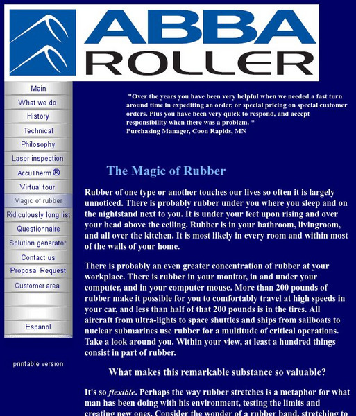 Abba Roller: The Magic of Rubber Handout