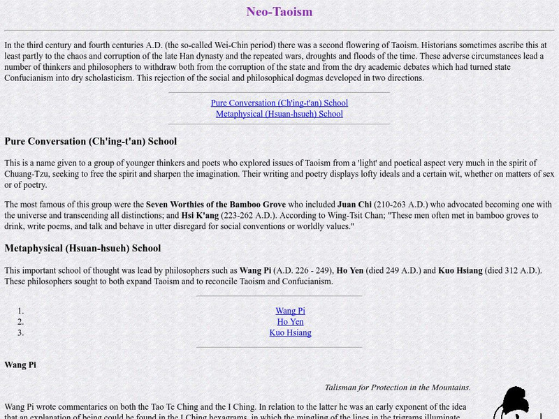 Yang Style Tai Chi: Neo Taoism Article