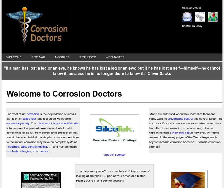 Corrosion Doctors Website Corrosion Doctors Website