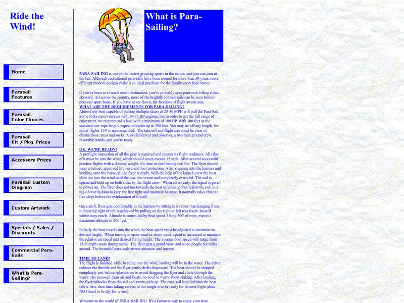 What Is Parasailing? Activity