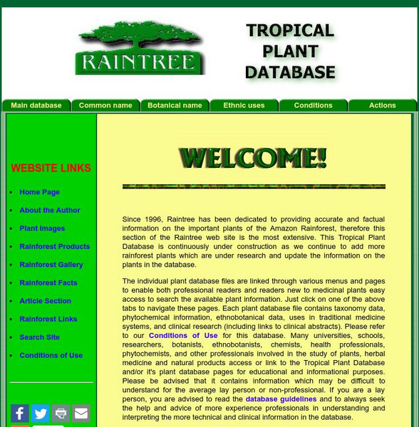Raintree: Tropical Plant Database Website Raintree: Tropical Plant Database Website