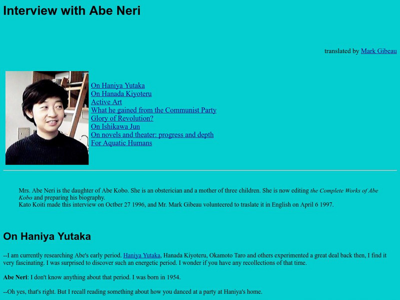 Interview With Abe Neri Activity