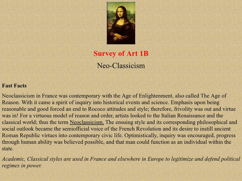 Neo Classicism Graphic Neo Classicism Graphic