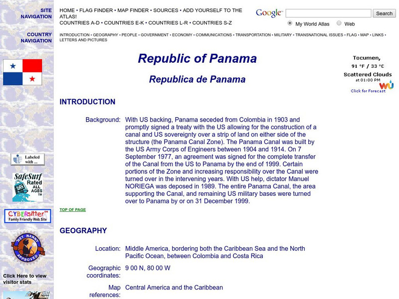 Republic of Panama Handout