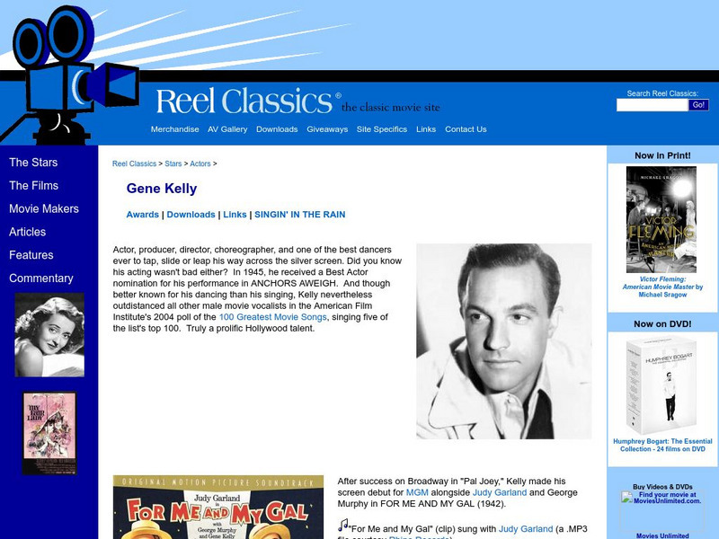 Reel Classics: Elizabeth's Gene Kelly Page Website Reel Classics: Elizabeth's Gene Kelly Page Website