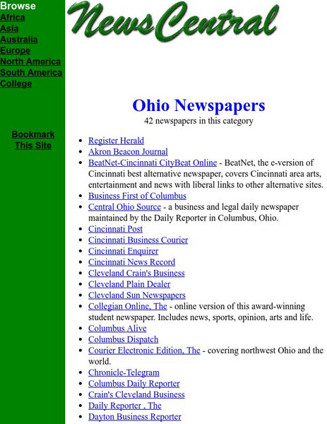 Ohio Newspapers Website
