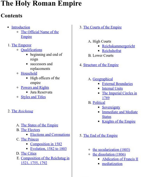 Heraldica: The Holy Roman Empire: Structure and Composition Website Heraldica: The Holy Roman Empire: Structure and Composition Website