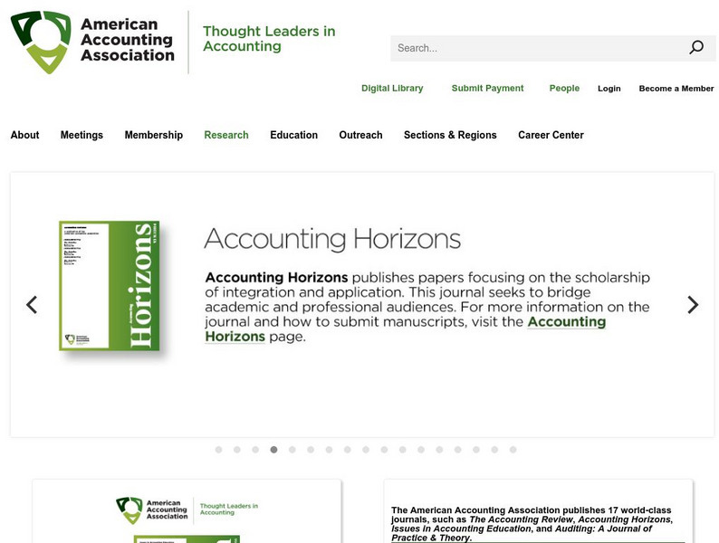 American Accounting Association: Publications Website American Accounting Association: Publications Website