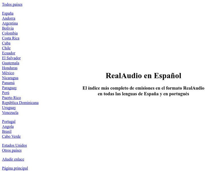 Real Audio en Espanol Activity Real Audio en Espanol Activity