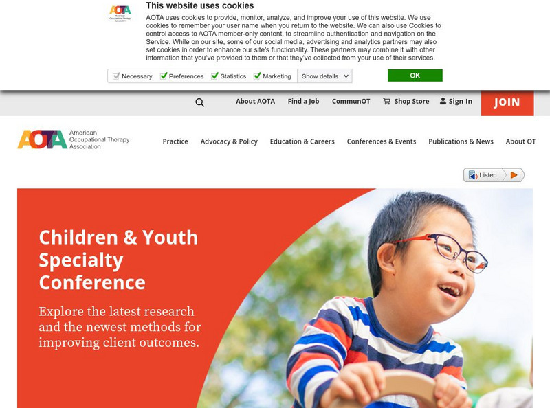 American Occupational Therapy Association Website