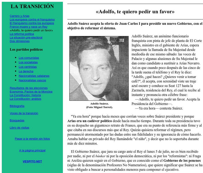 Adolfo Suarez Website Adolfo Suarez Website
