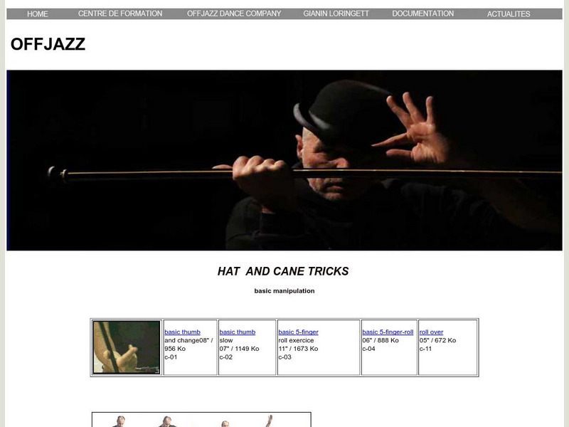 Off Jazz: Hat and Cane Tricks Website Off Jazz: Hat and Cane Tricks Website