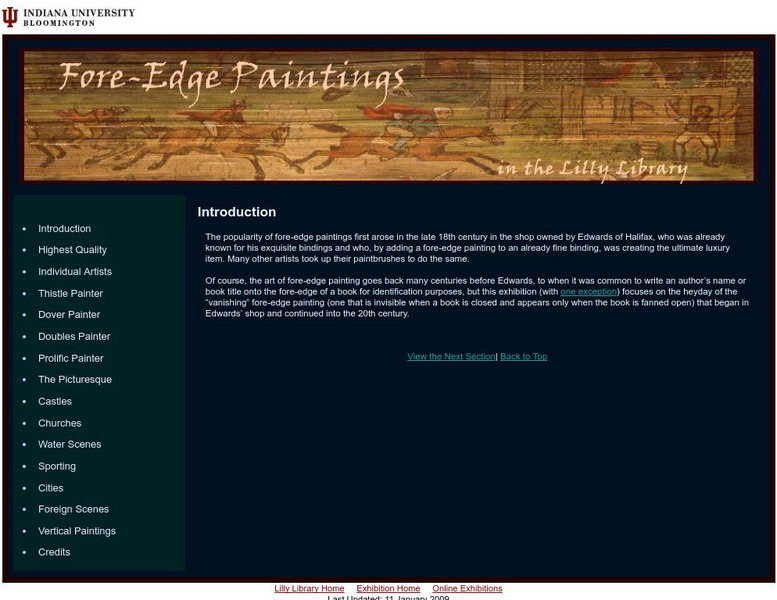 Indiana University: Lilly Library: Fore Edge Painting Website Indiana University: Lilly Library: Fore Edge Painting Website