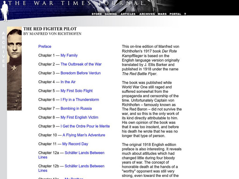 The Red Fighter Pilot: Manfred Von Richthofen eBook