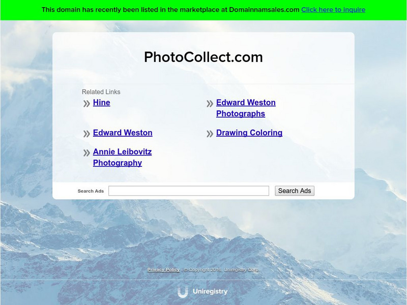 Biography of Edward Weston Website