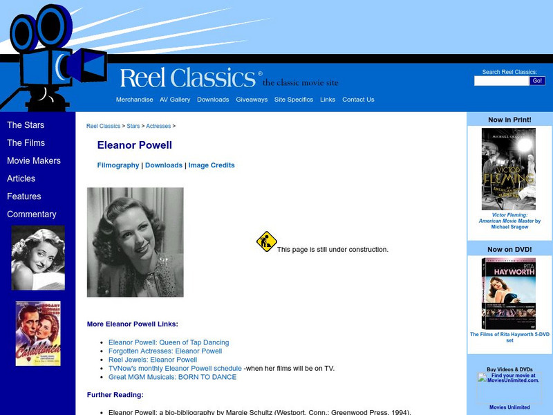 Reel Classics: Elizabeth's Eleanor Powell Page Handout Reel Classics: Elizabeth's Eleanor Powell Page Handout