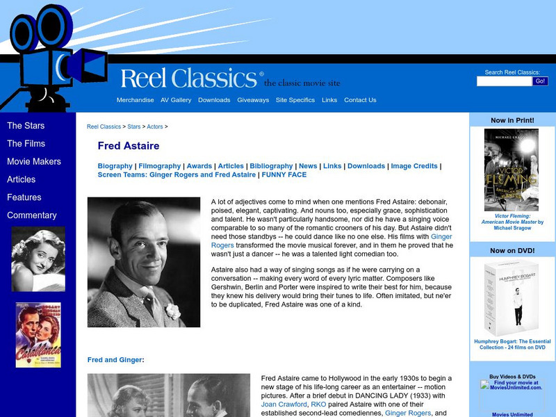Reel Classics: Fred Astaire Handout