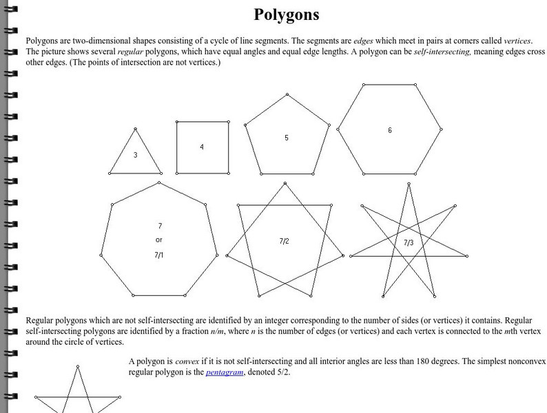 George W. Hart: Polygons Unit Plan George W. Hart: Polygons Unit Plan